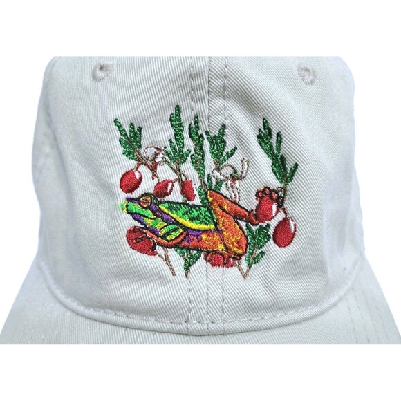 Red Eyed Treefrog Embroidered Cap Hat Amphibian Khaki Tropical Rainforest Jungle - Picture 1 of 7